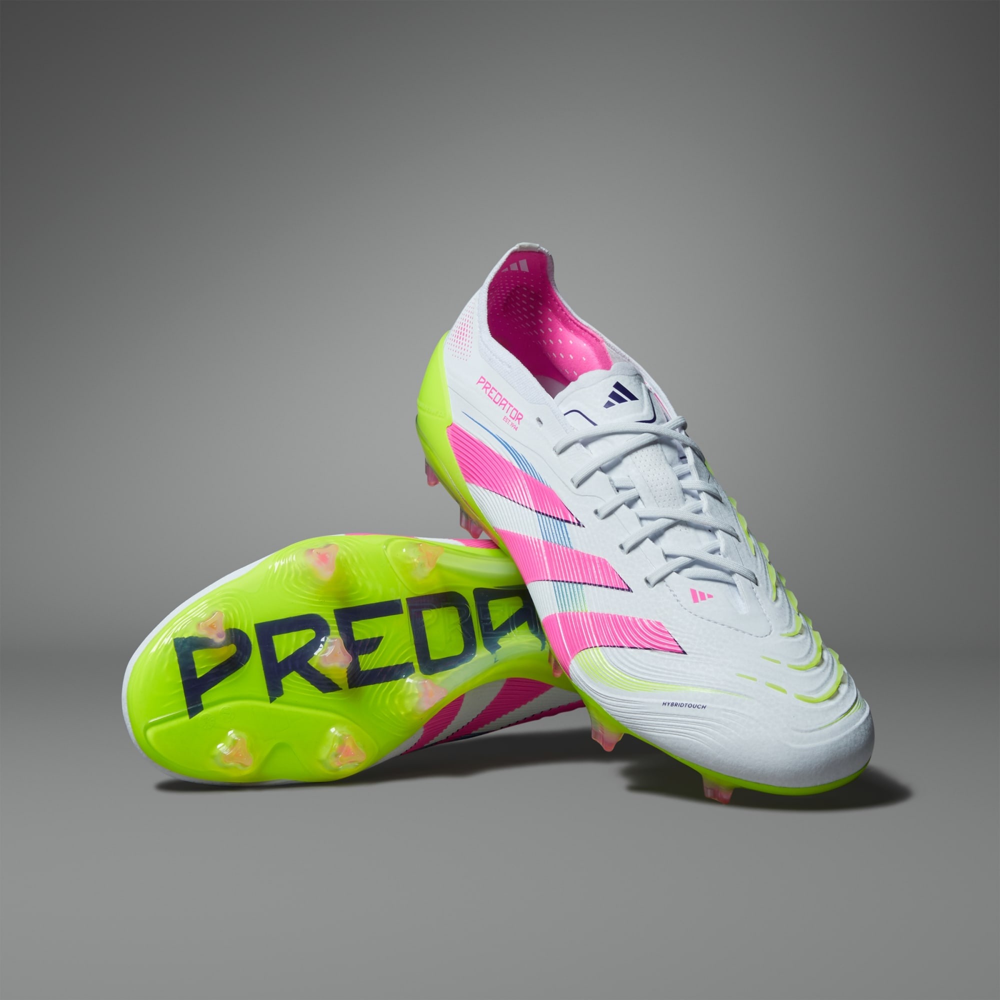 adidas Predator サッカーシューズ ホワイト/ピンク/イエロー adidas アディダス プレデター PRO FT HG/AG(ホワイト×ピンク